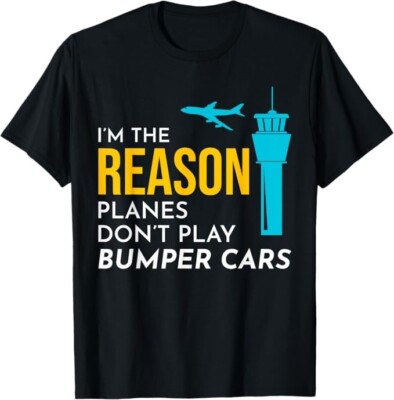 Air Traffic Controller ATC Control Aviation Airplane Aircraft Aerospace T-Shirt