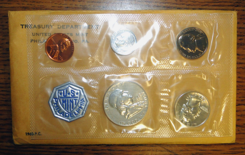1960 UNITED STATE MINT PROOF SET WITH ORIGINAL ENVELOPE - 第 1/2 張圖片