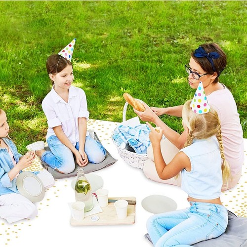 Tablecloth Plastic 3pcs Tablecloth 137x274cm White Gold Dot Confetti Table Cover - Picture 7 of 7