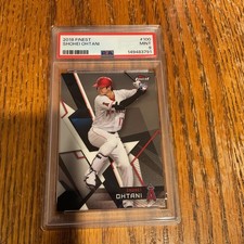 2018 Topps Finest - Shohei Ohtani #100 (RC) PSA 9 Mint Angels