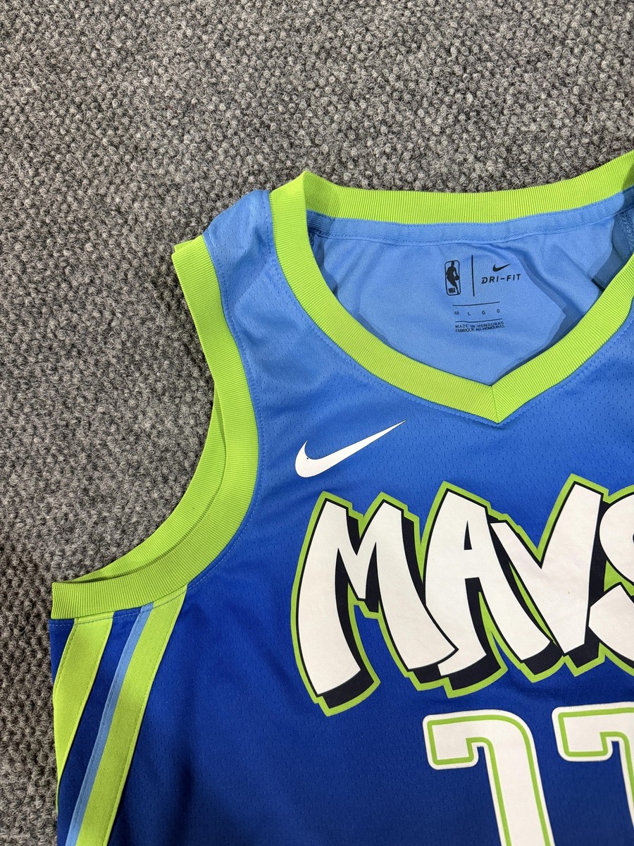 Dallas Mavericks Jersey Mens large 48 Blue NBA Basketball Luka