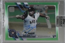 2021 Topps Clearly Authentic Auto Green 79/99 Blake Taylor #CAA-BT Auto 0nr3