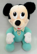 Disney Babies 8" MICKEY MOUSE Plush Stuffed Animal Hasbro Vintage 1984