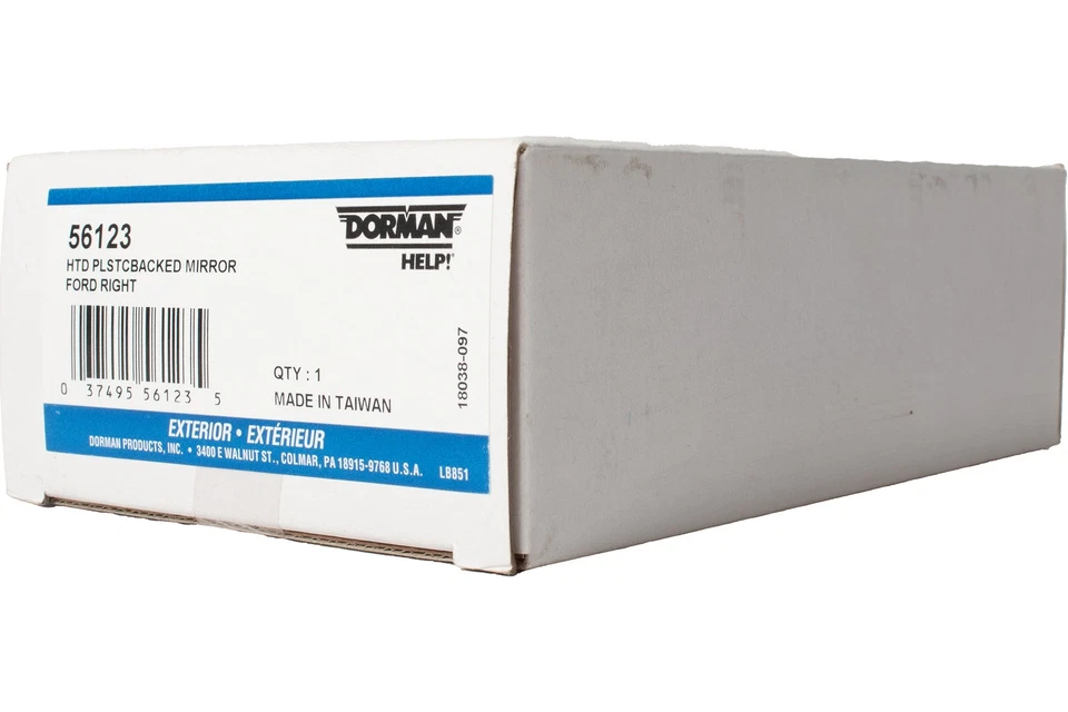 Dorman Help! Espejo retrovisor derecho de plástico térmico para Ford Taurus 56123 2000-2007 Foto 3 de 4