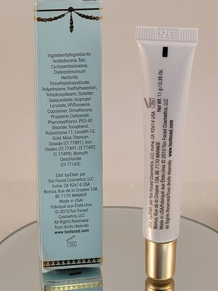 Too Faced Shadow Insurance Anti-Crease Eye Shadow Primer CANDLELIGHT RARE - Image 4 of 4