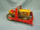 Vtg MARX TIN LITHO WIND UP CATERPILLAR BULLDOZER for parts or repair @