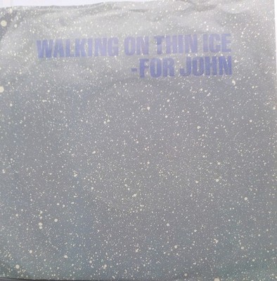 Yoko Ono - Walking On Thin Ice with lyric insert sheet  7'' vinyl