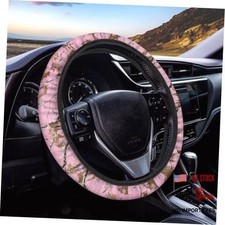 Pink Car Steering Wheel Cover 15 Inches For Women Camo Pink Camo Branch Pink Car Steering Wheel Cover 15 Inches For Women Camo Pink Camo Branch