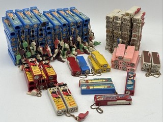 VTG Lot Bantam Lite Flippo Mickey Captain Kangatoo Popeye Flashlights Whistles