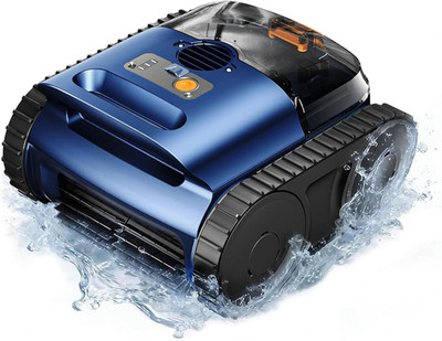 Cordless Robotic Pool Vacuum with Sonar - 150 Min Runtime for All Pools