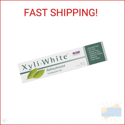 NOW Foods Solutions, Xyliwhite  Toothpaste Gel, Refreshmint, Cleanses and Whiten