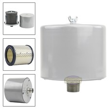 1" Air Compressor Intake Filter Silencer Metal Canister Housing One Inch