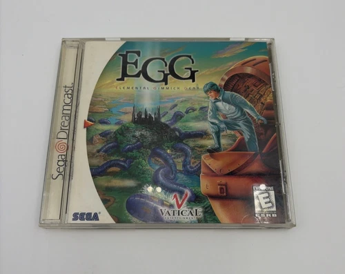 🔥Sega Dreamcast - 🦾 EGG: Elemental Gimmick Gear ✨CIB- WITH CARD- GOOD+