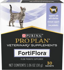 Pro Plan Veterinary Diets Fortiflora Daily Probiotic Powder Supplement for Cats