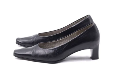 GABOR Pumps EUR 37,5 UK 4,5 H Schwarz Echt Leder Damenschuhe - Bild 1 von 4