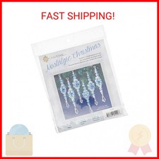 Solid Oak Kit Bead Orn Blue Ice Drops