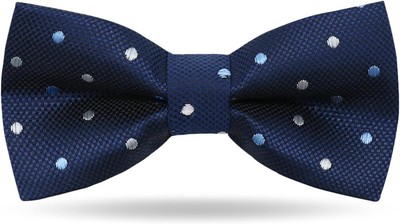 Bow Ties for Boys, Kids Polka Dot Tie Pre-tied Clip on Bowties Blue 