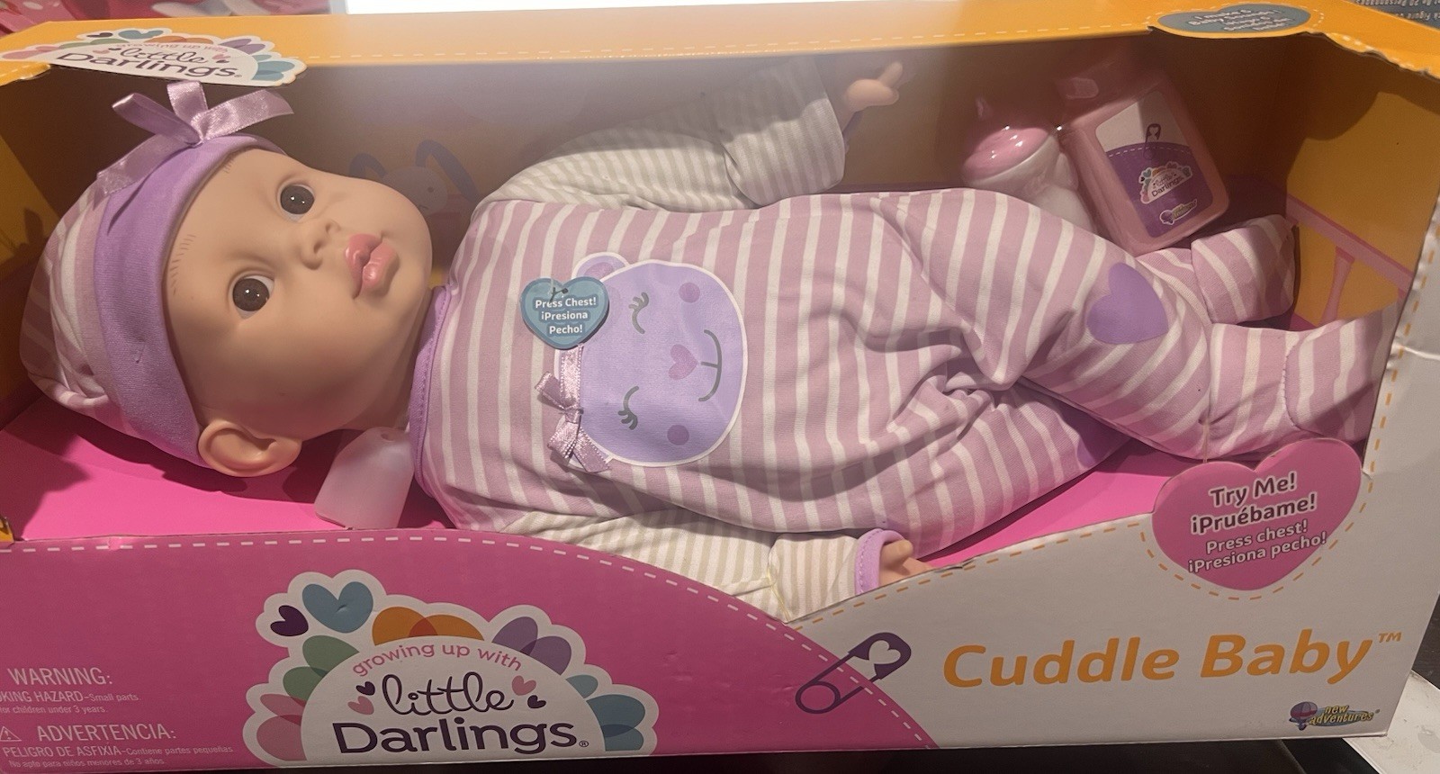 Little Darlings &ldquo;Cuddle Baby&rdquo;  Talking Baby Doll with 6 