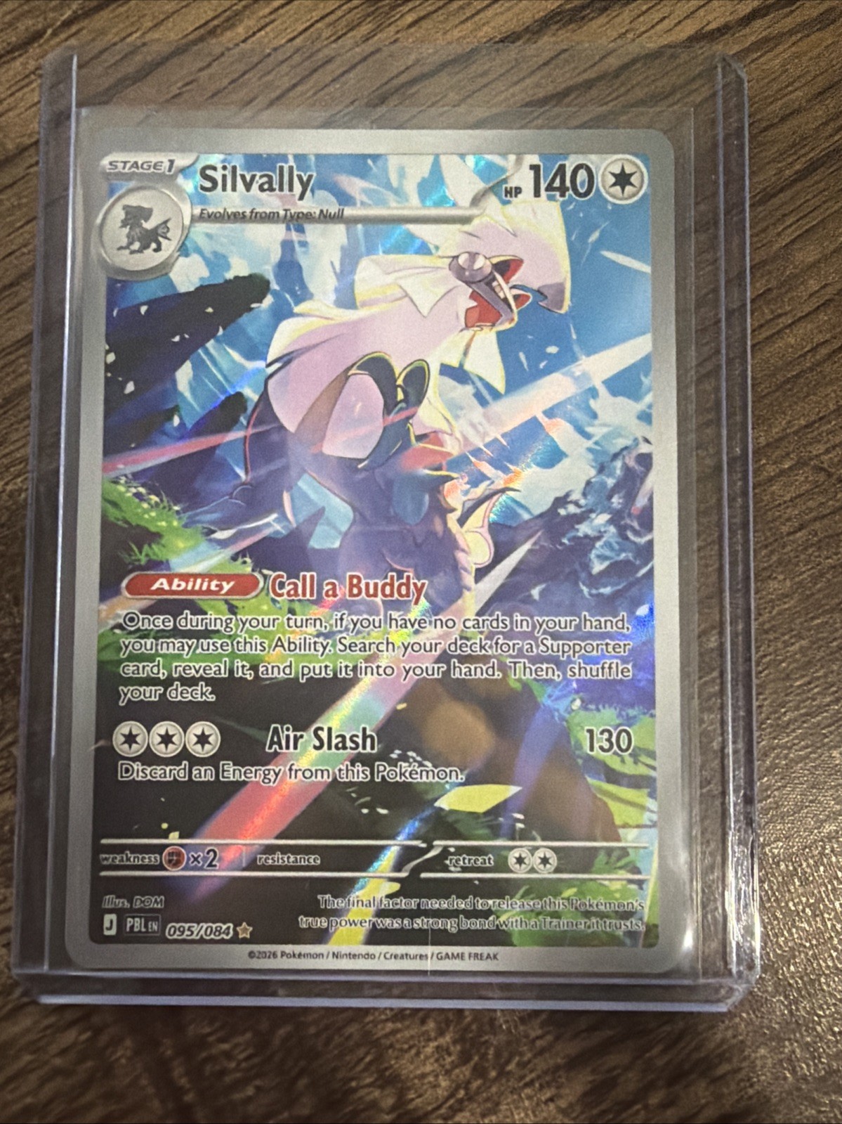 Silvally #95/84 - Pitch Black Full Art Holo Rare Foil