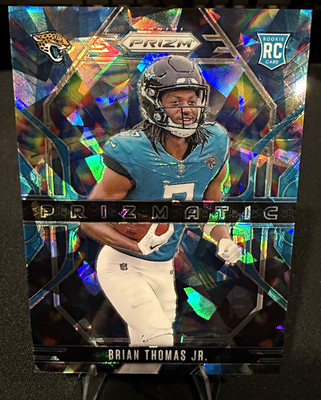 2024 Panini Prizm Brian Thomas Jr. Prizmatic Blue Ice RC 84/99 #19