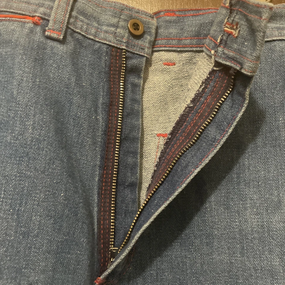 Jeans acampanados vintage años 70 tiro alto Wrangler Scovill western W 28 H 38 L 45 IS 34 Foto 4 de 4