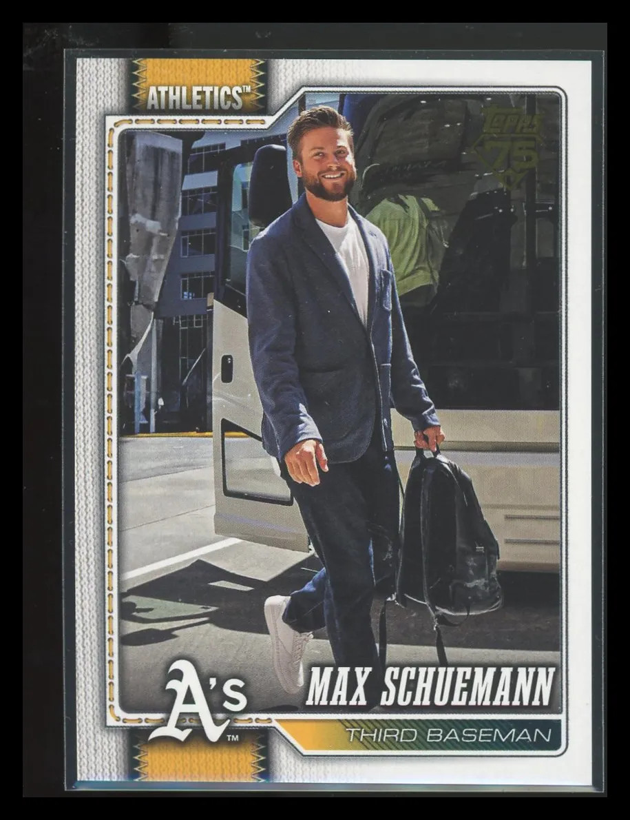 Max Schuemann 2026 Topps Series One Golden Mirror Image Variation SSP #225