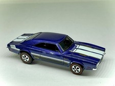 Hot Wheels 😎 Custom Made Redline '69 DODGE CHARGER 500 Blue Rod Squad Blue