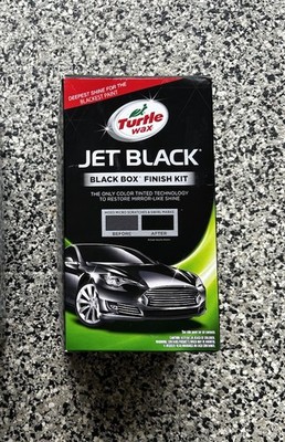 NIB Turtle Wax Black Finish Box Kit - T-3KT - Jet Black Removes Scratches Swirls