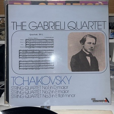TCHAIKOVSKY STRING QUARTET 1/2/3 2 LP GABRIELI QUARTET 1103