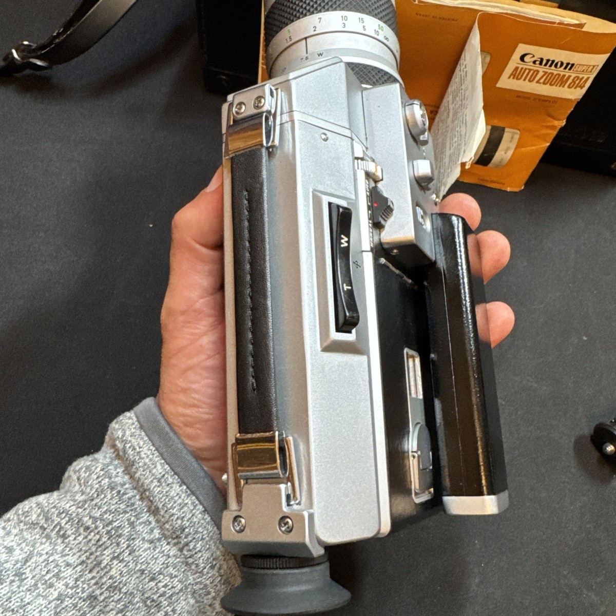 Canon Auto Zoom 814 Super8 8mm Film Movie Camera Case,Manual/Pod