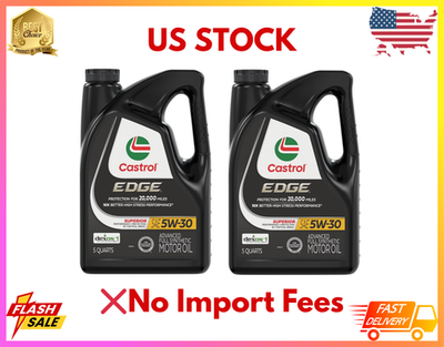 #ad #ad 2 Pack Castrol EDGE Full Synthetic Engine Oil 5W 30 5 Quart $44.99
