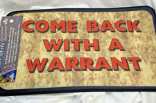 Funny Door Mat Come Back With A Warrant Indoor Outdoor
