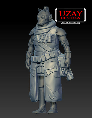 Rodian Warrior (Eclipse) for 3.75 in & 6 in Figure Diorama (1:18 & 1:12 )