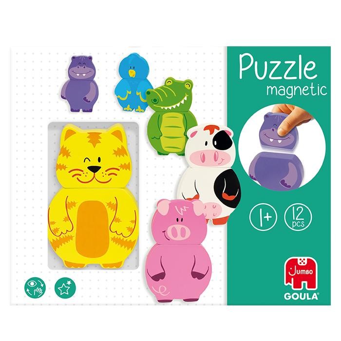 Goula Magnetisches Holzpuzzle Tiere | Spiel | 55234 | Deutsch | 2022 - Image 3