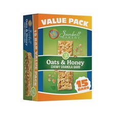 Oats  Honey Chewy Granola Bars, 14.26 Oz. 15 Count Box of 1 