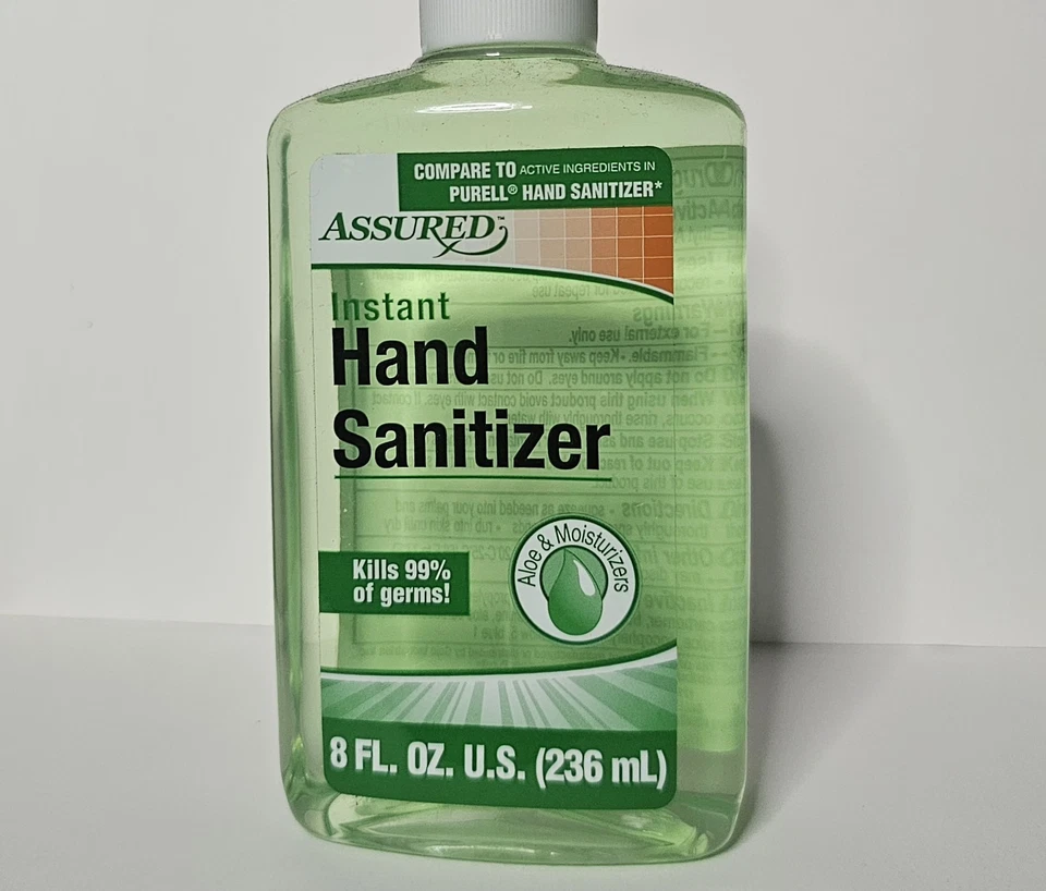 Desinfectante de manos instantáneo asegurado (8 fl oz) mata el 99% de los gérmenes Foto 2 de 4