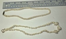 Lot Of 2 Vintage Puka Shell Necklaces Hawaiian Surfer Choker