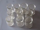 Vintage Clear Glass Dairy Creamer Jar Cream Milk Bottle Miniature Lot 10 Bottles