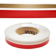 Stingray Marine Boat Pinstripe Decal | 1 Inch x 150 FT White Gold Red