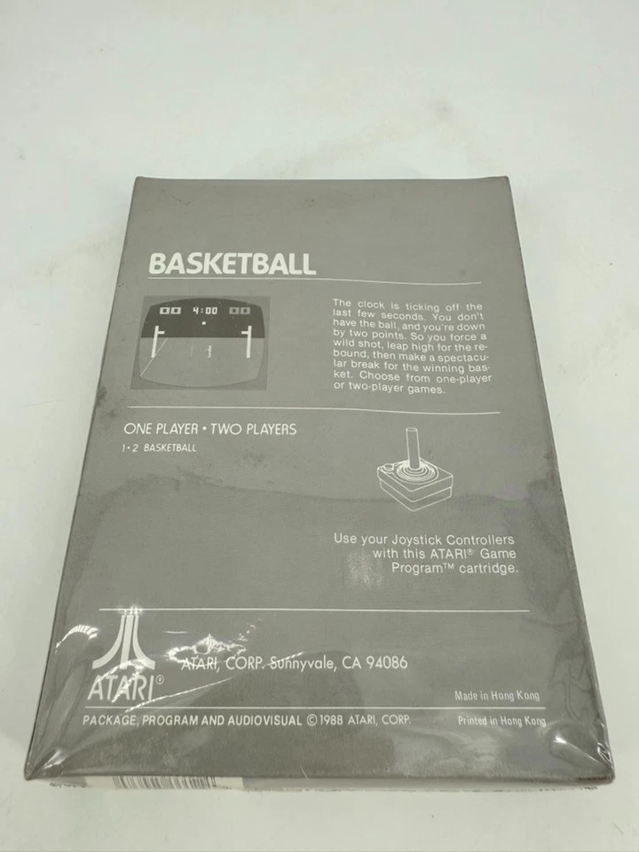 Atari 2600 Basketball Atari Corp CX2624 Vintage Video Game Factory Sealed - Image 2 of 4