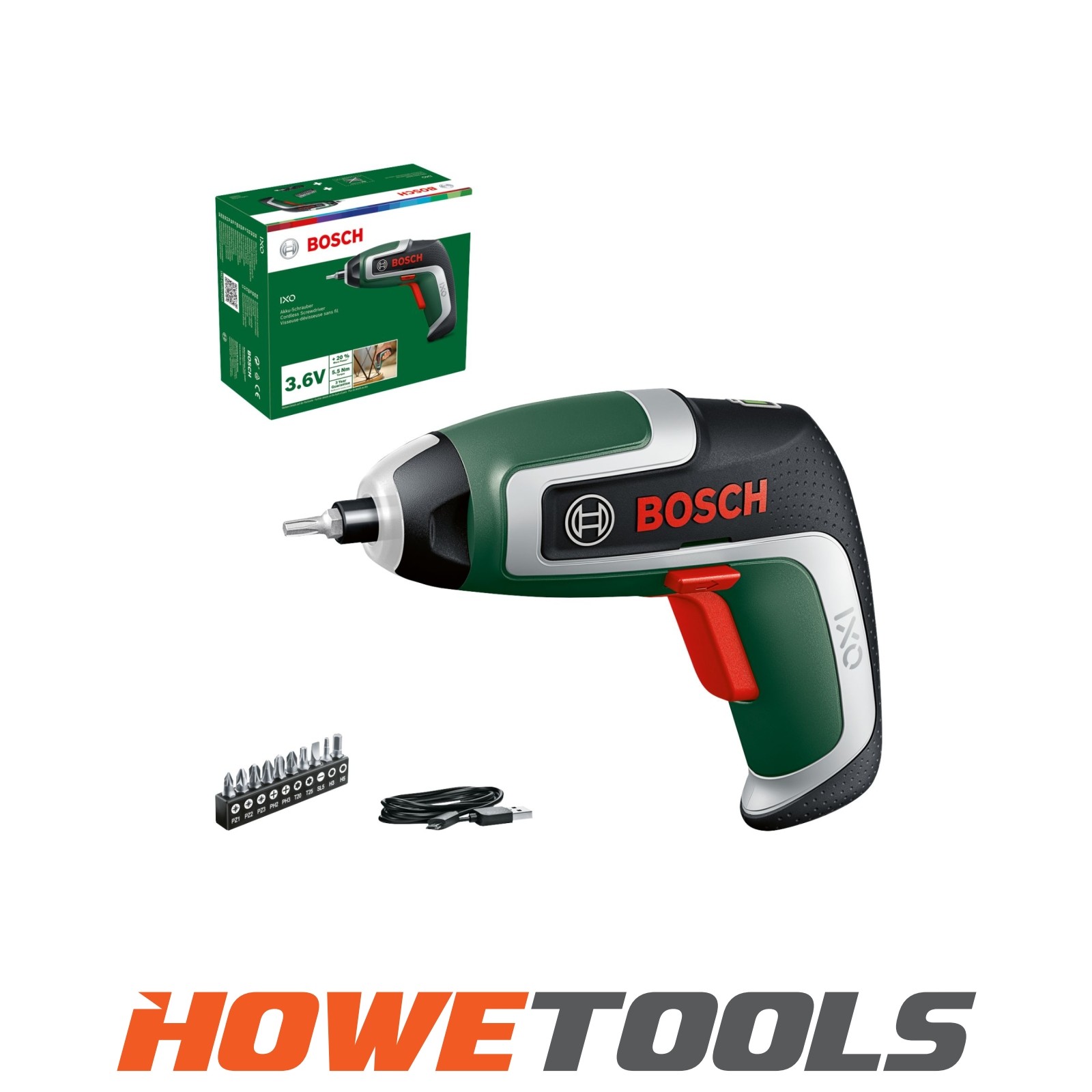 BOSCH DIY IXO 7 Integral battery Screwdriver 1/4"" hex drive