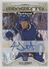 2018-19 Upper Deck Parkhurst Prominent Prospects Gold Travis Dermott Auto 0l6f