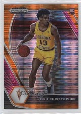 2021 Panini Prizm Draft Picks Variation Orange Pulsar 13/49 Josh Christopher 2t9