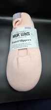 Muk Luks Travel Slippers 9.5 Pink Nwt