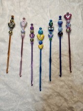 Beaded crochet hooks
