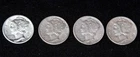 4 Mercury Dimes 1941 to 1945 - Ungraded - From Collection                    B22