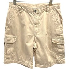 Columbia Omni Shade Men's Size 34W 10L Beige Cargo Outdoor Shorts