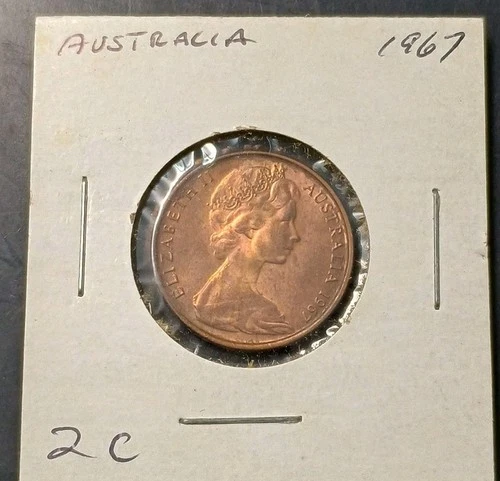 1967 Australia 2 Cents — photo from the most recent tracked eBay sale