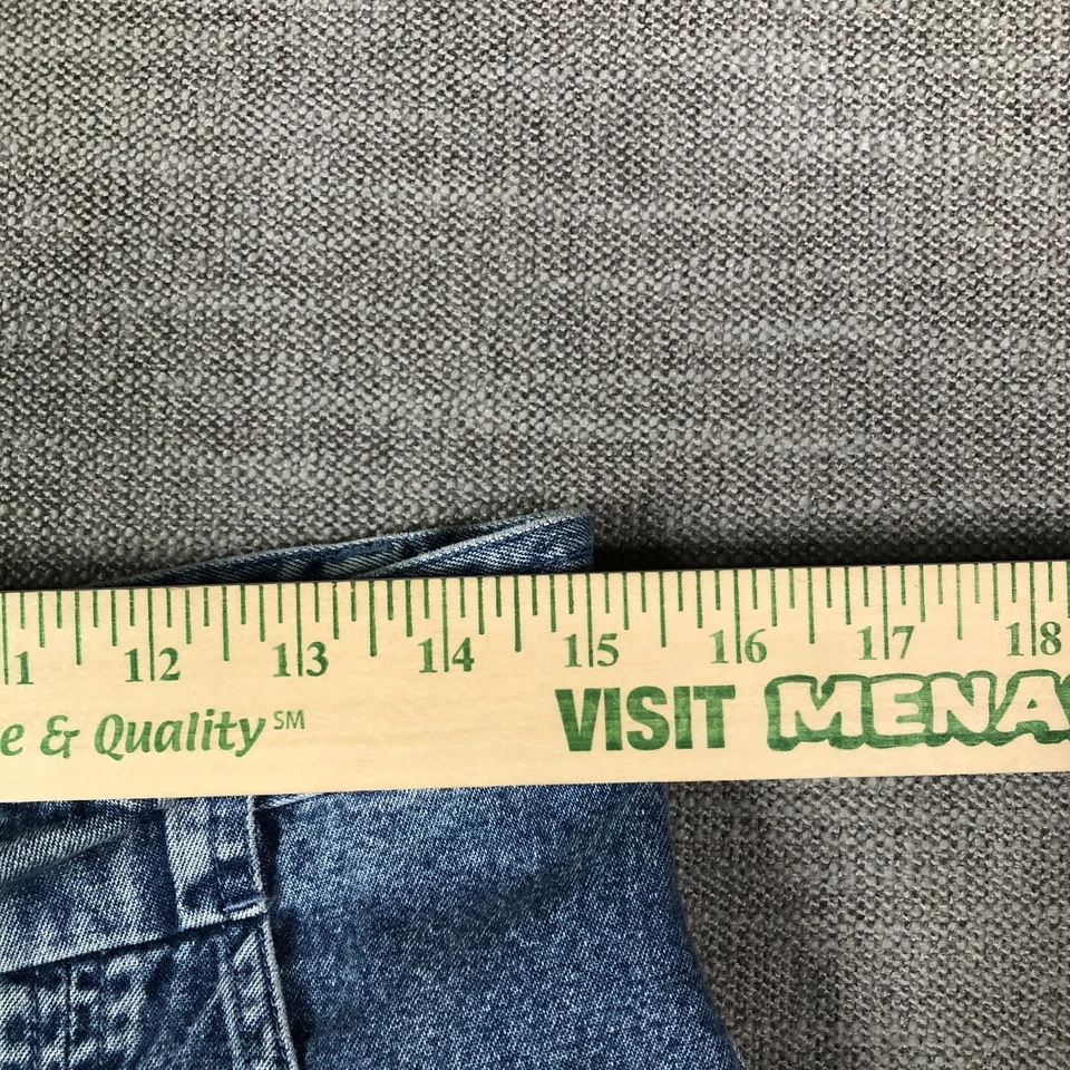 Pantalones Cortos Eddie Bauer Para Hombre 32 Azul Denim Carga Utilidad Lavado a Piedra Retro De Colección Años 90 Foto 4 de 4