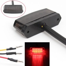Luz trasera de freno de freno de parada de marcha trasera 12V 6 LED con lente de humo para motocicleta